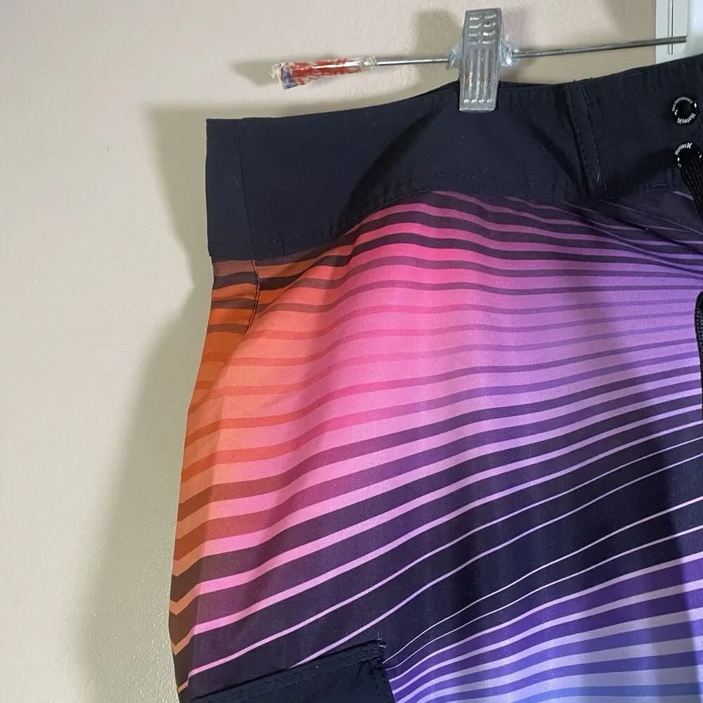 Hurley Phantom Genesis Boardshorts Rainbow Colors Size 36